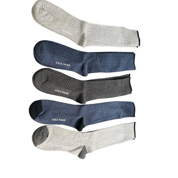 Cole Haan Men's Casual Dress Socks 6  Pairs, Calf High Fit Men's Shoe Size 7-12 - Picture 6 of 6